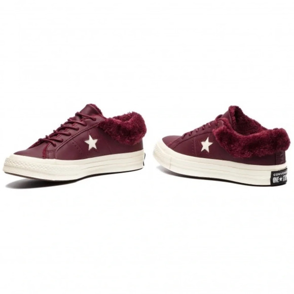 New Converse one star ox 162602C Men's Sz 3 Woman's 5
Burgundy Fur Street warmer - Picture 3 of 13